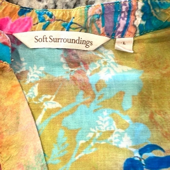 Soft Surroundings,Absolutely Gorgeous Modal Tunic Top,Excellent Condition,Size L - Picture 5 of 12